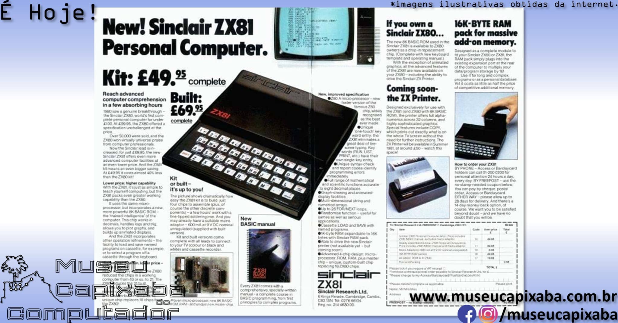 microcomputador Sinclair ZX81 3