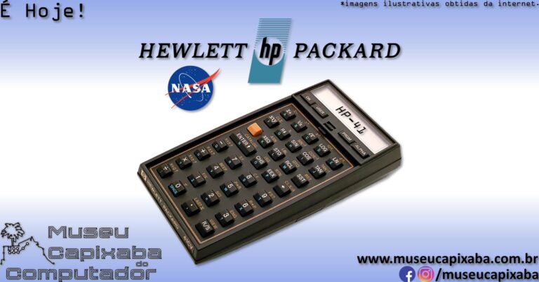 calculadora HP-41C é usada no espaço 1