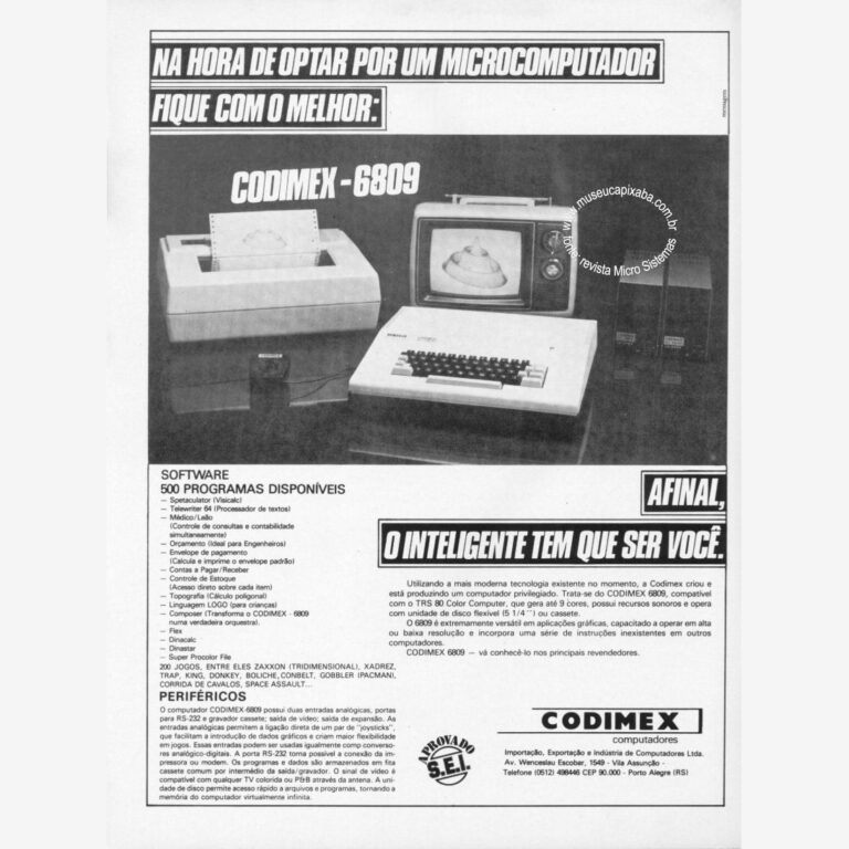 Codimex CD 6809 Revista Microsistemas