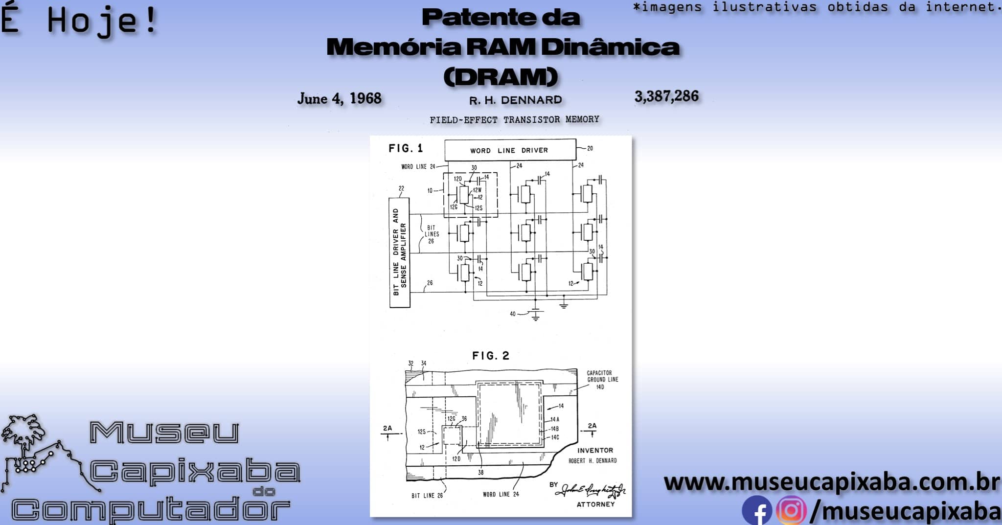 patente da memória RAM dinâmica DRAM 1