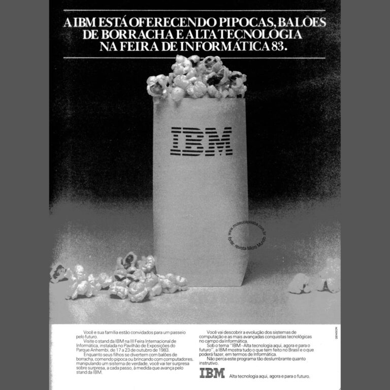 IBM Feira Informática 1983 Revista Micromundo 1983
