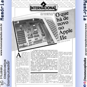 Lançamento Apple IIe Revista Micro Mundo 1983 1