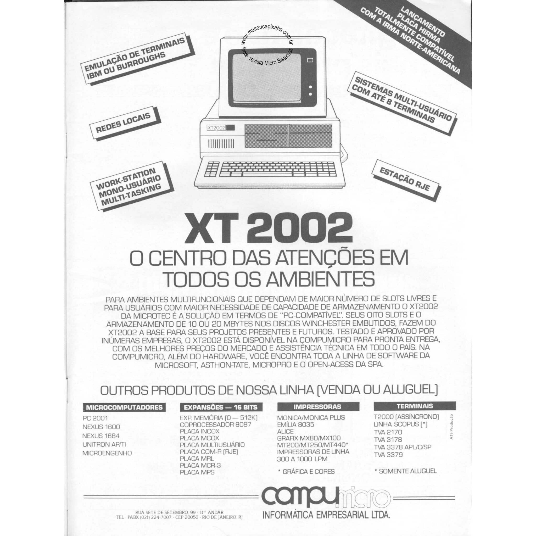 Microtec XT2002 Compumicro Revista Microsistemas