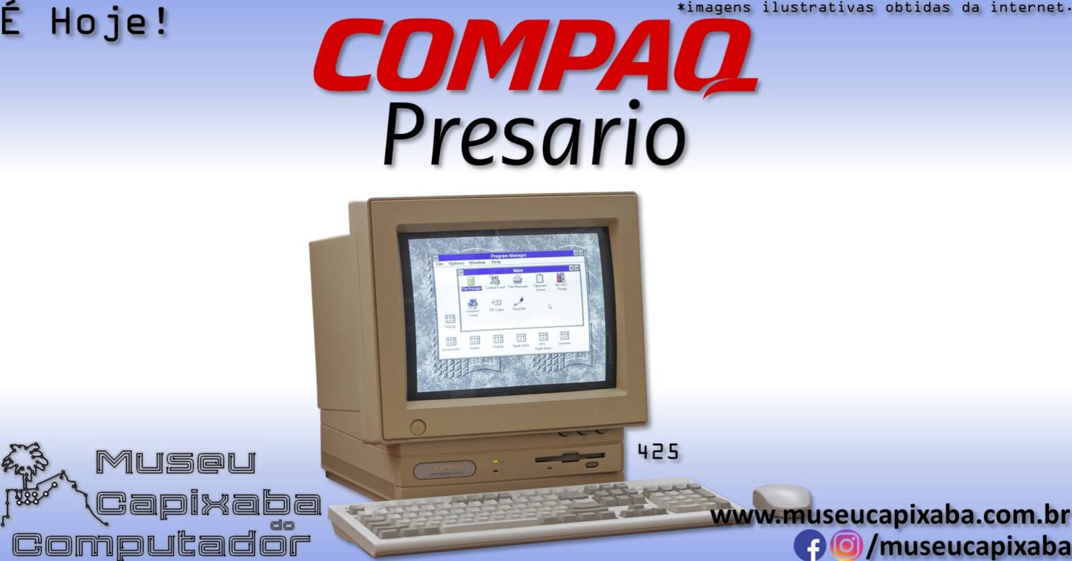 O computador Compaq Presario de 1993 MCC Museu Capixaba do Computador