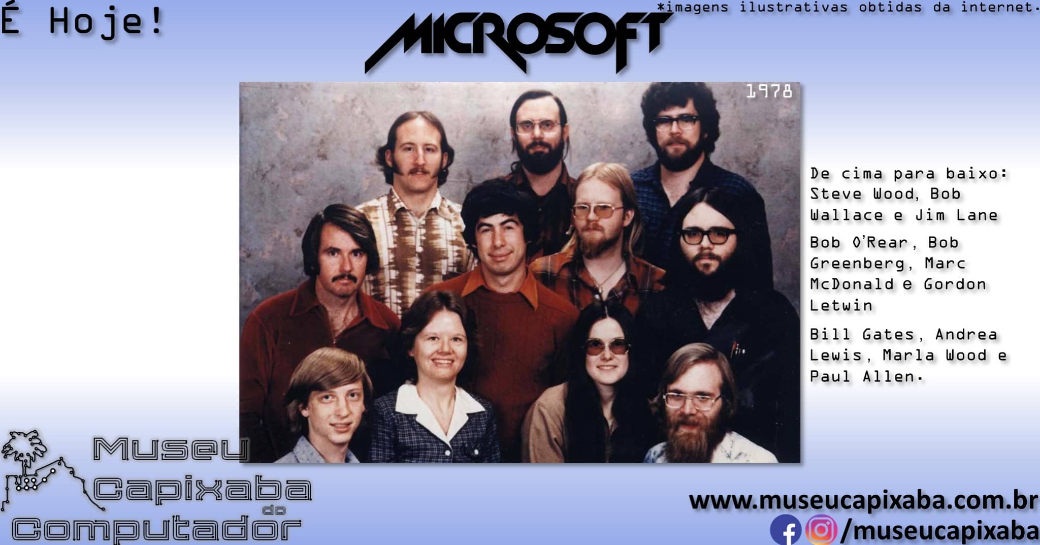 foto dos primeiros funcionários da Microsoft de 1978 1