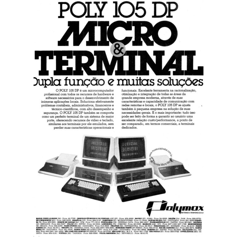 Polymax Poly 105 DP Revista Micromundo 1983