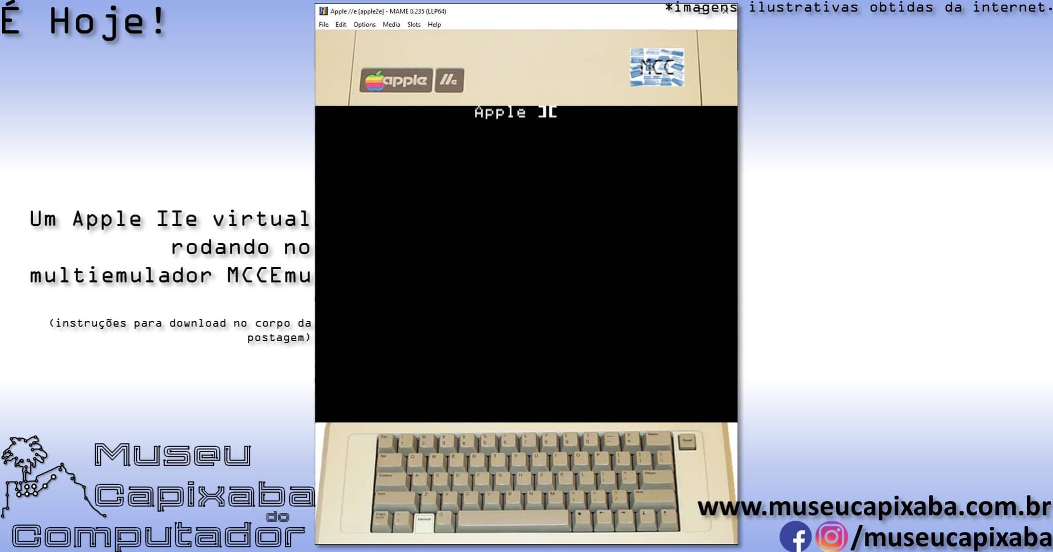 microcomputador Apple IIe Platinum 4
