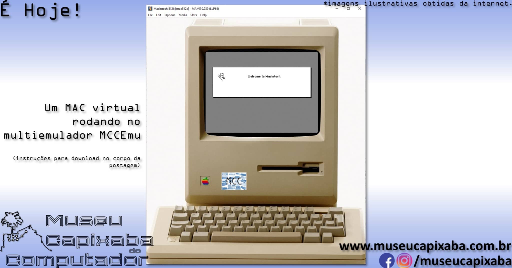 microcomputador Apple Macintosh Plus 6