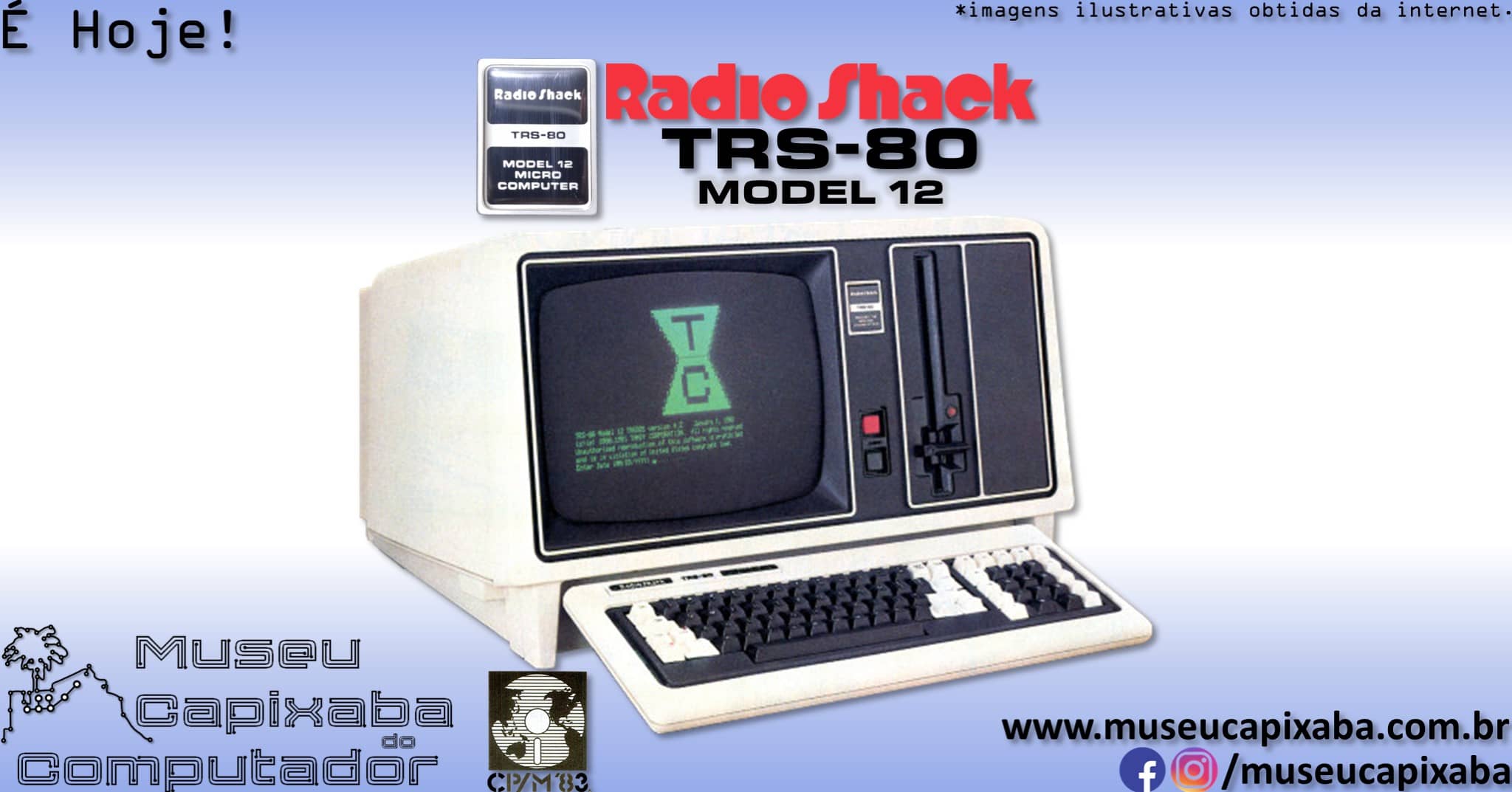 microcomputador TRS-80 modelo 12 1