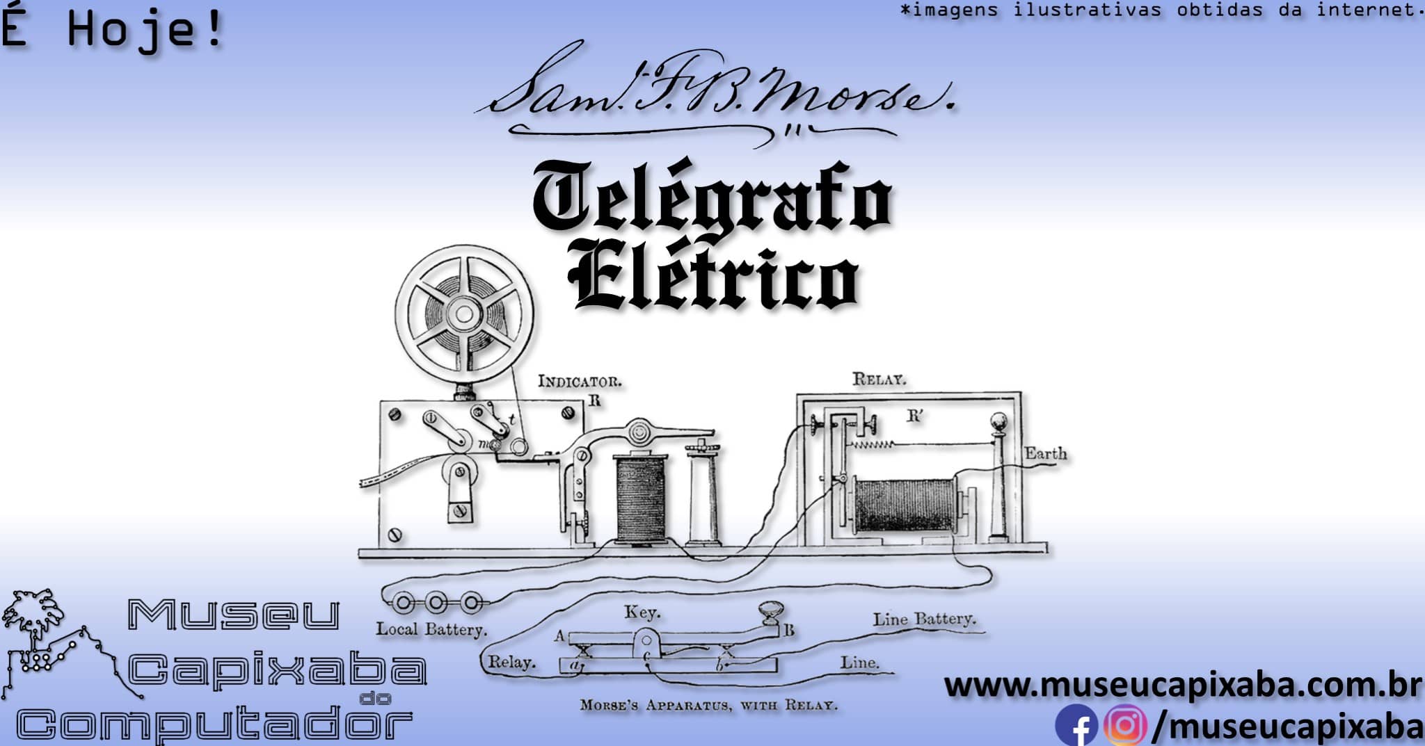 primeira demonstração pública do telégrafo elétrico de um fio 1
