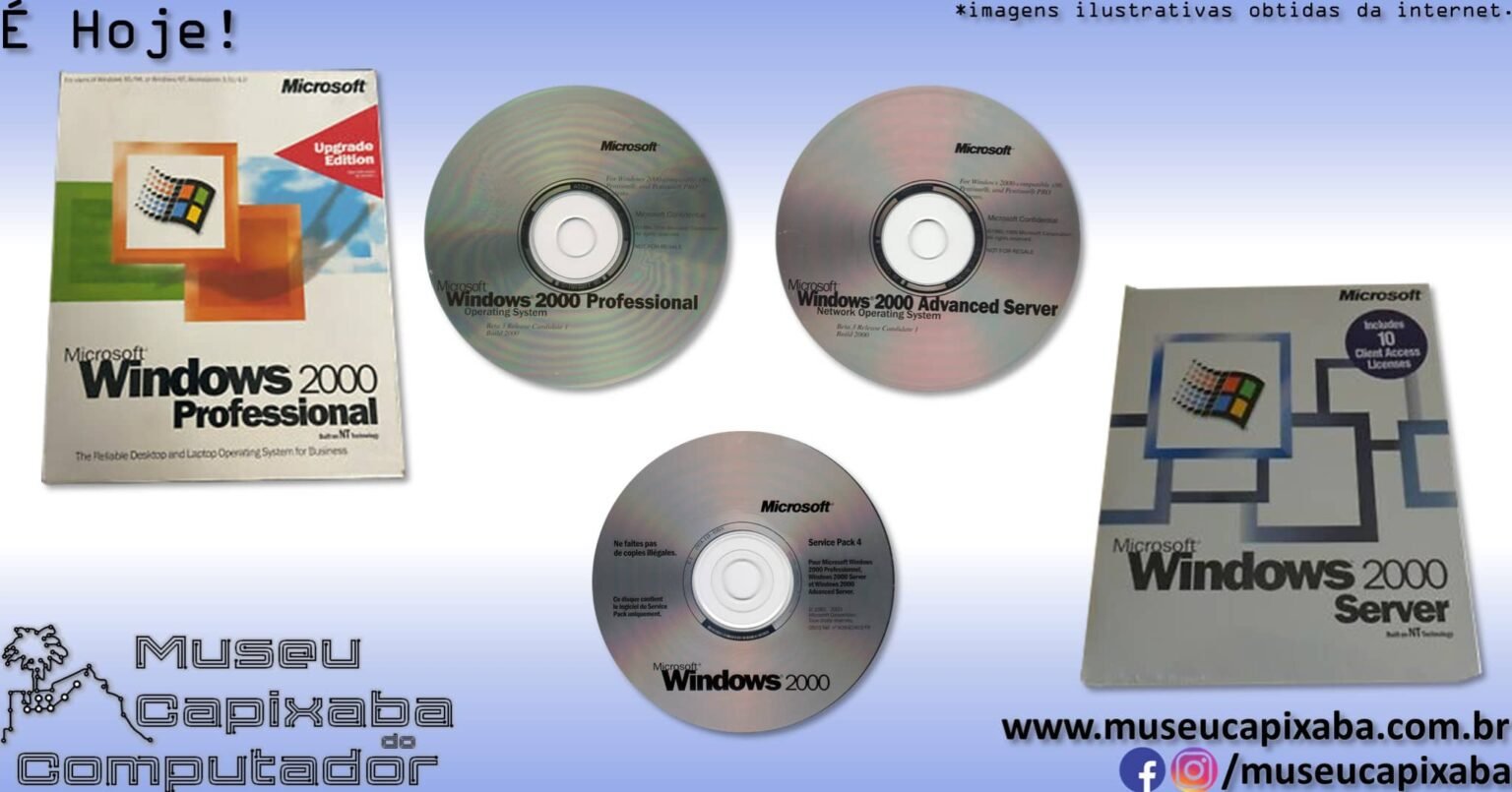Software 2000s O sistema operacional Microsoft Windows 2000 de 2000 – MCC - Museu ...