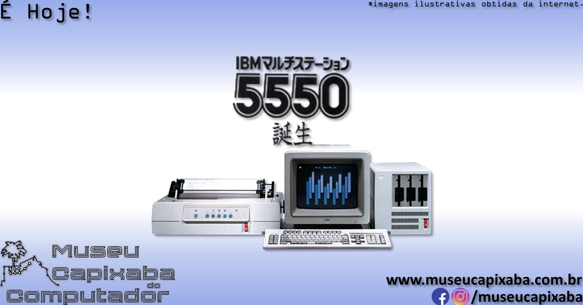 microcomputador IBM 5550 Multistation 1