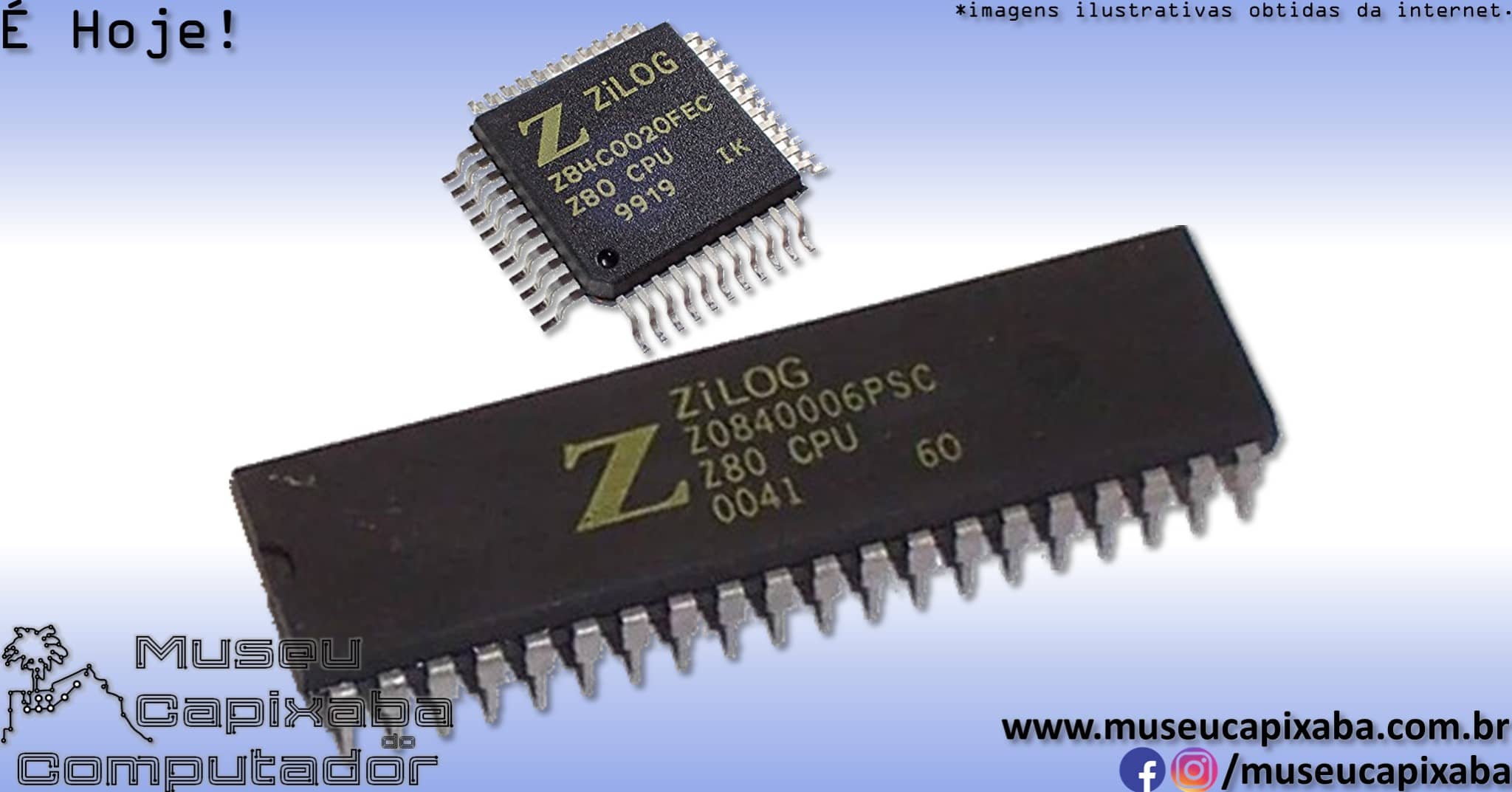 microprocessador Zilog Z 80 3