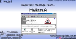 vírus de computador Melissa 1