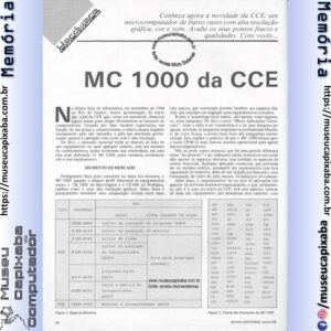 Review CCE MC1000 - Revista Microsistemas - Jun 1985 - 1