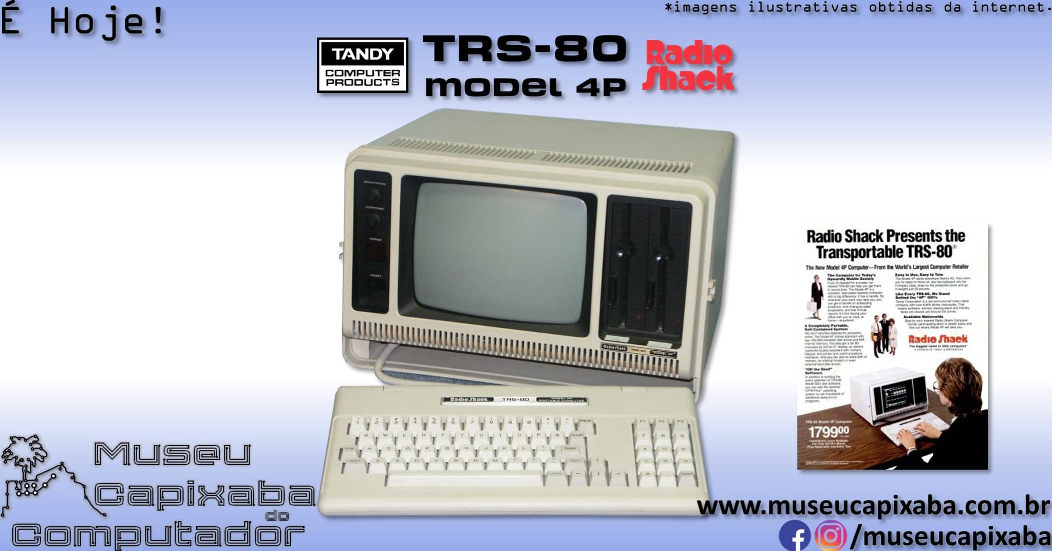 microcomputador TRS-80 modelo 4 6