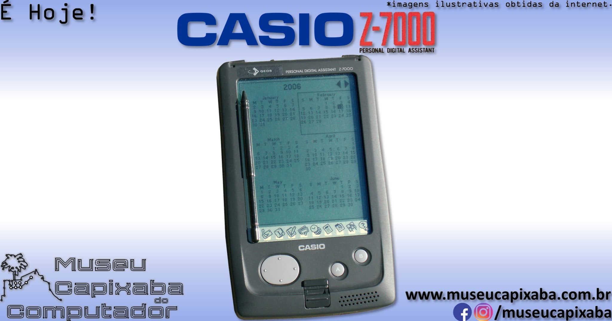 Assistente Digital Pessoal Casio Z-7000 Zoomer 1