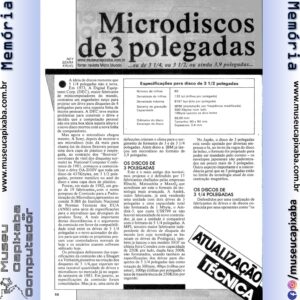 Microdiscos de 3 polegadas Revista Micromundo mai 83 p1