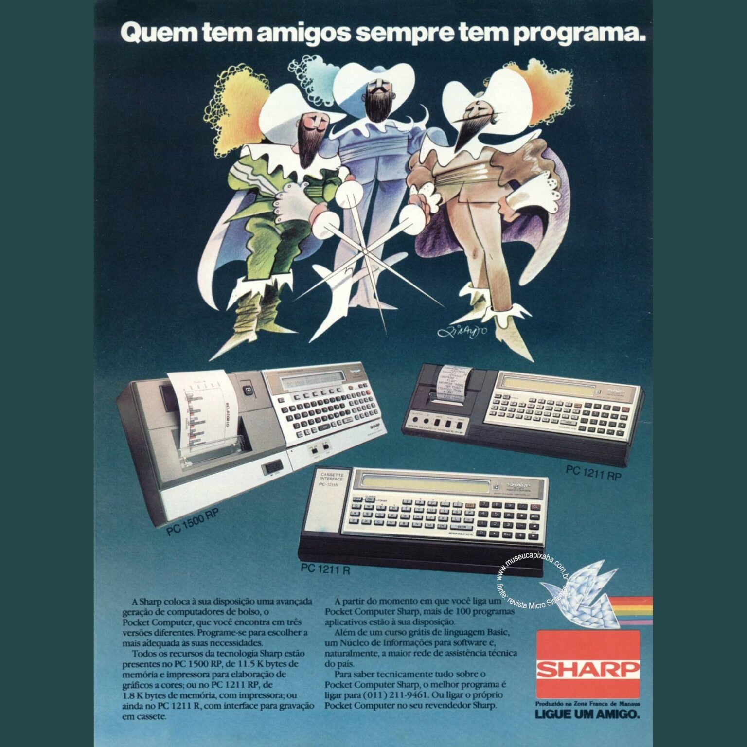 Sharp Computer 1970 Sharp Pocket Computer – Revista Microsistemas – Anúncios Antigos – MCC ...
