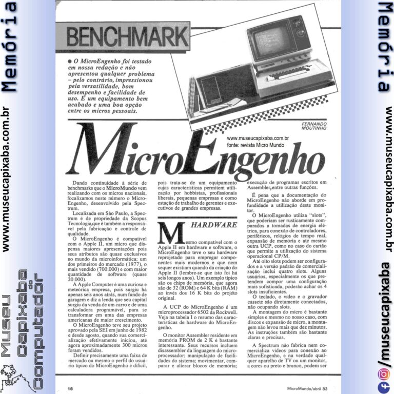 Spectrum Microengenho Review Revista Micromundo abr 1983 p1