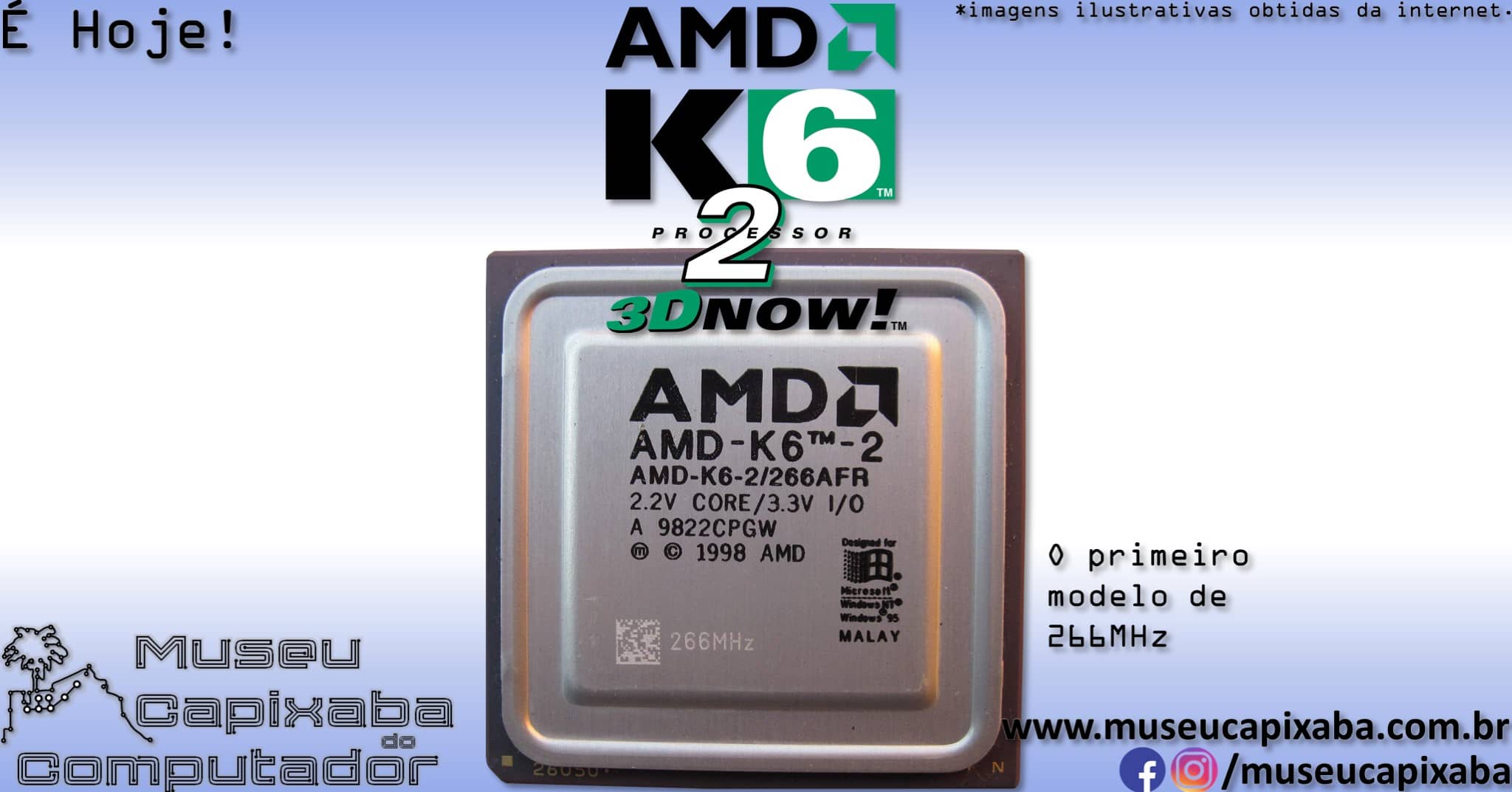microprocessador AMD K6-2 1