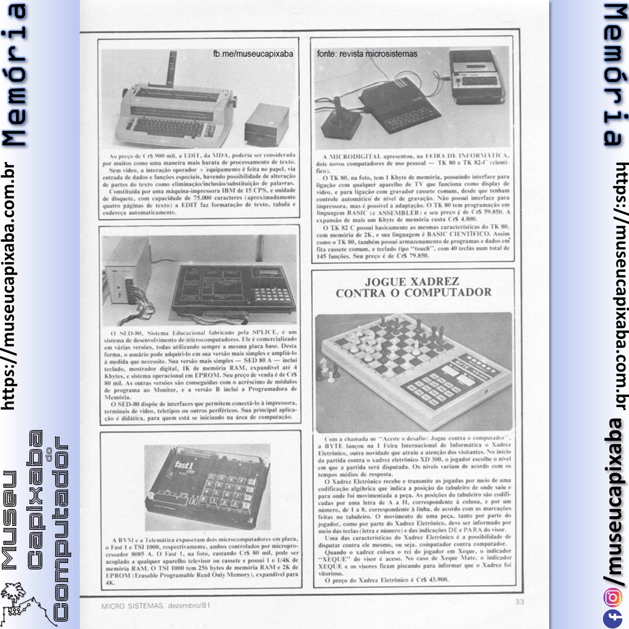 I Feira Internacional de Informática Anhembi São Paulo Revista Micro Sistemas 1981 4