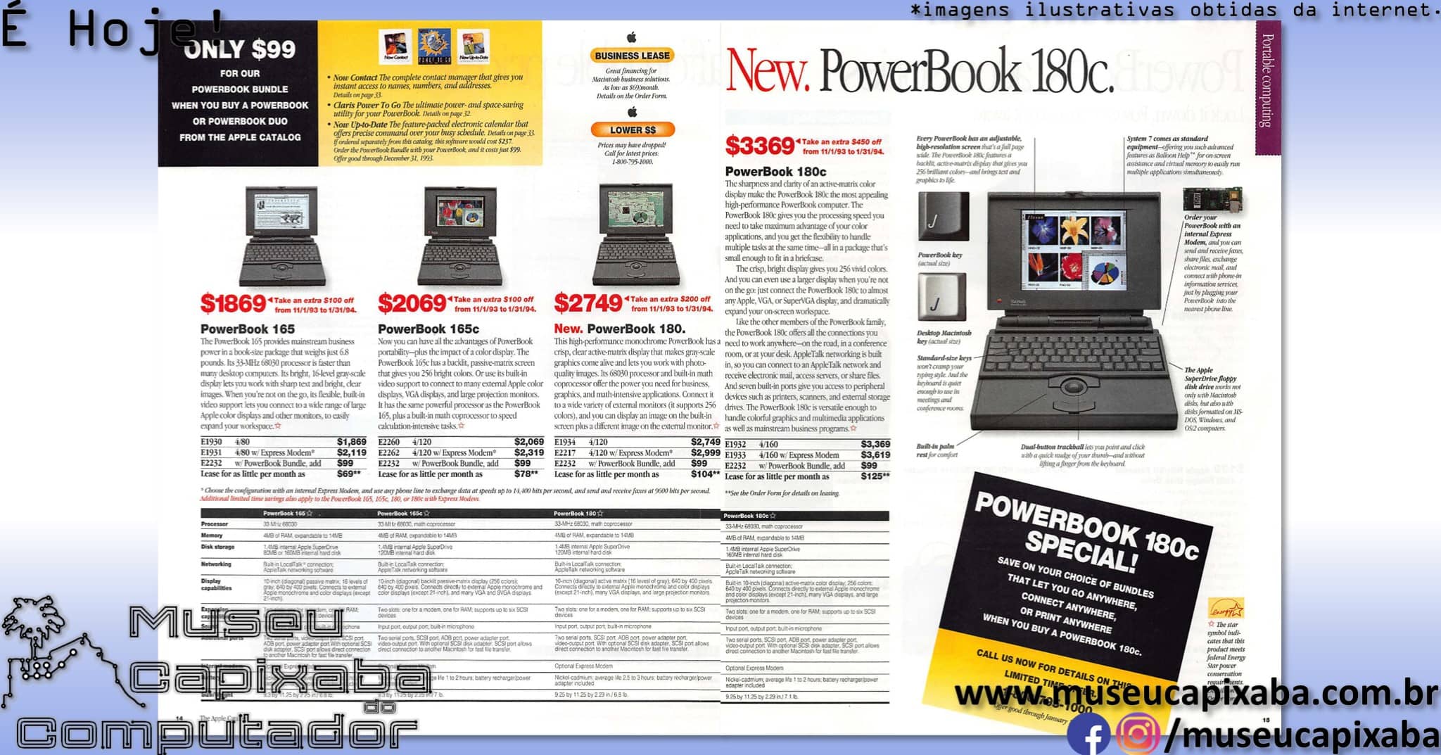 microcomputador Apple PowerBook 180c 4