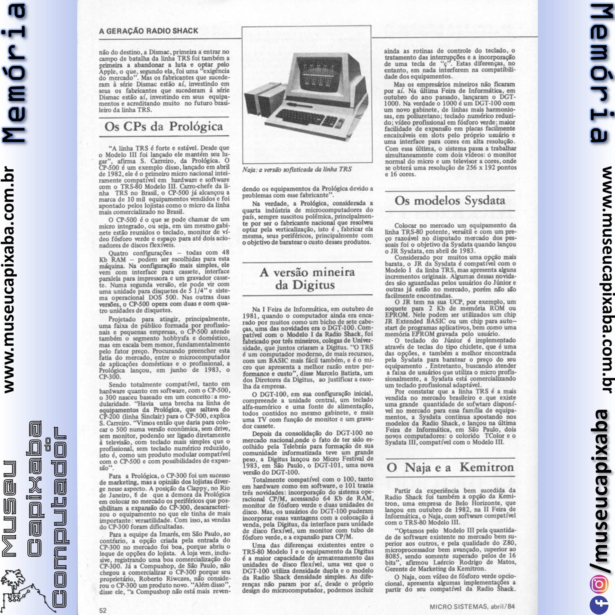 A geração Radio Shack Revista Microsistemas abr 1984 3