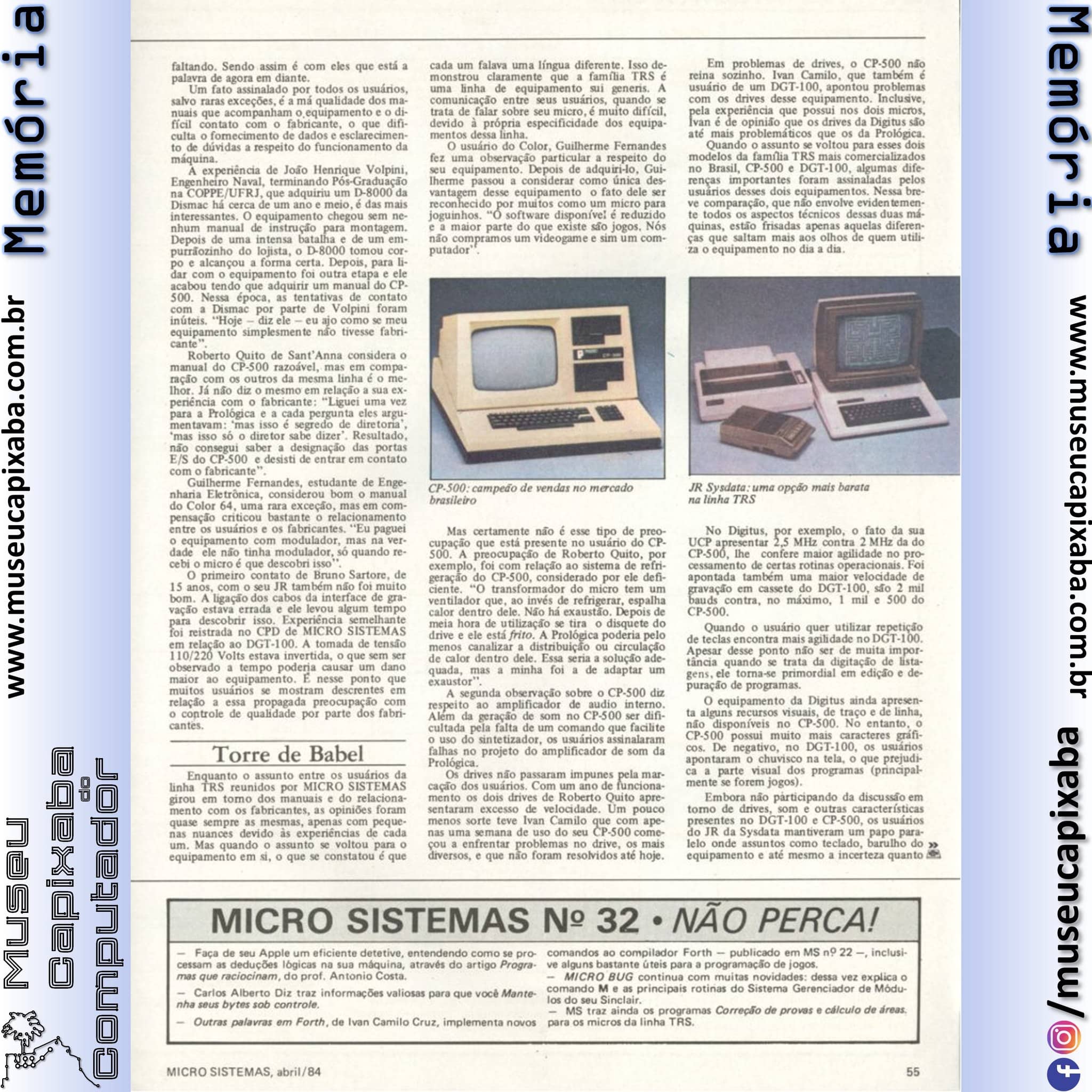 A geração Radio Shack Revista Microsistemas abr 1984 6