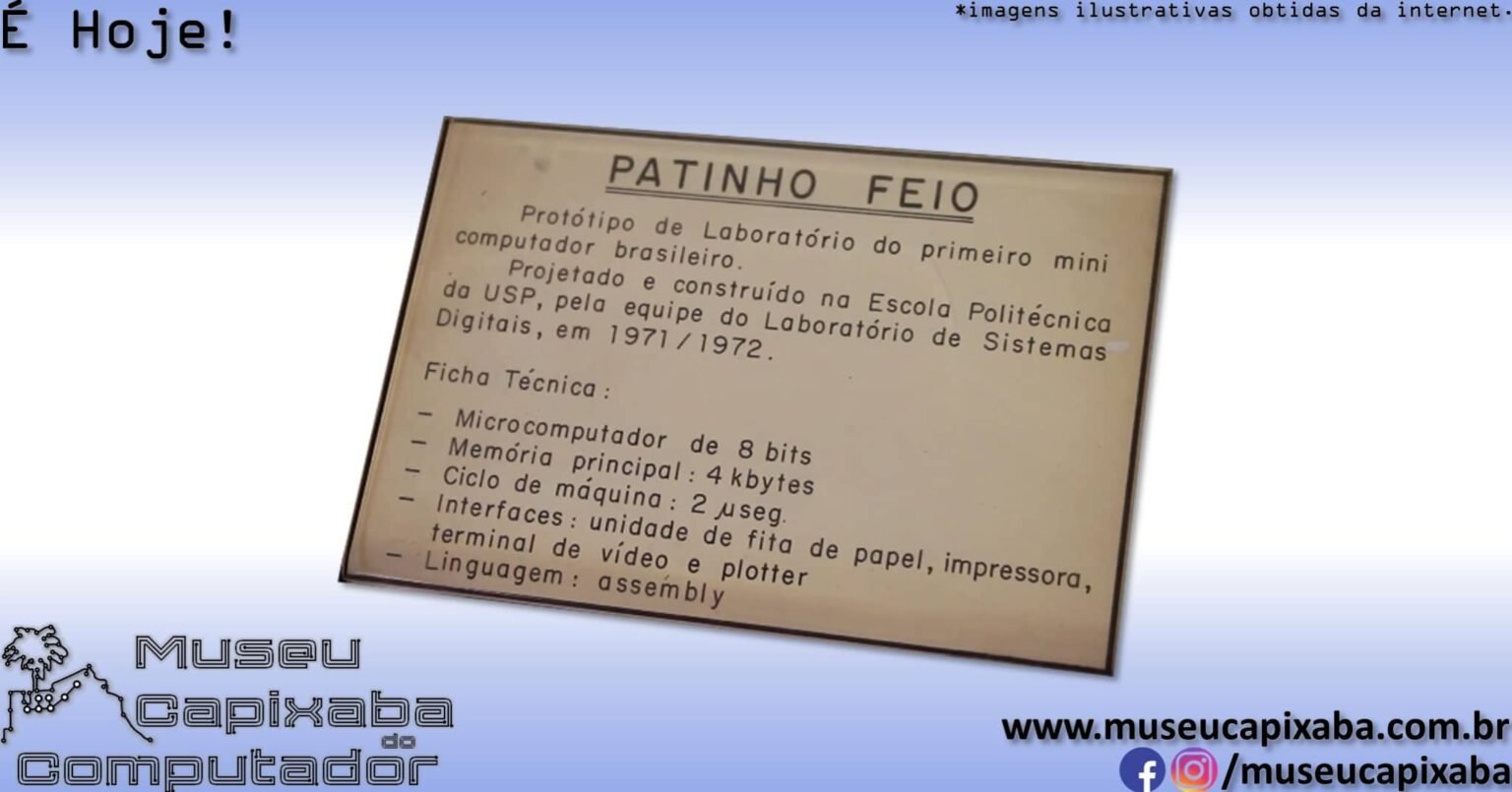 O Patinho Feio da USP de 1972 – primeiro computador criado no Brasil ...