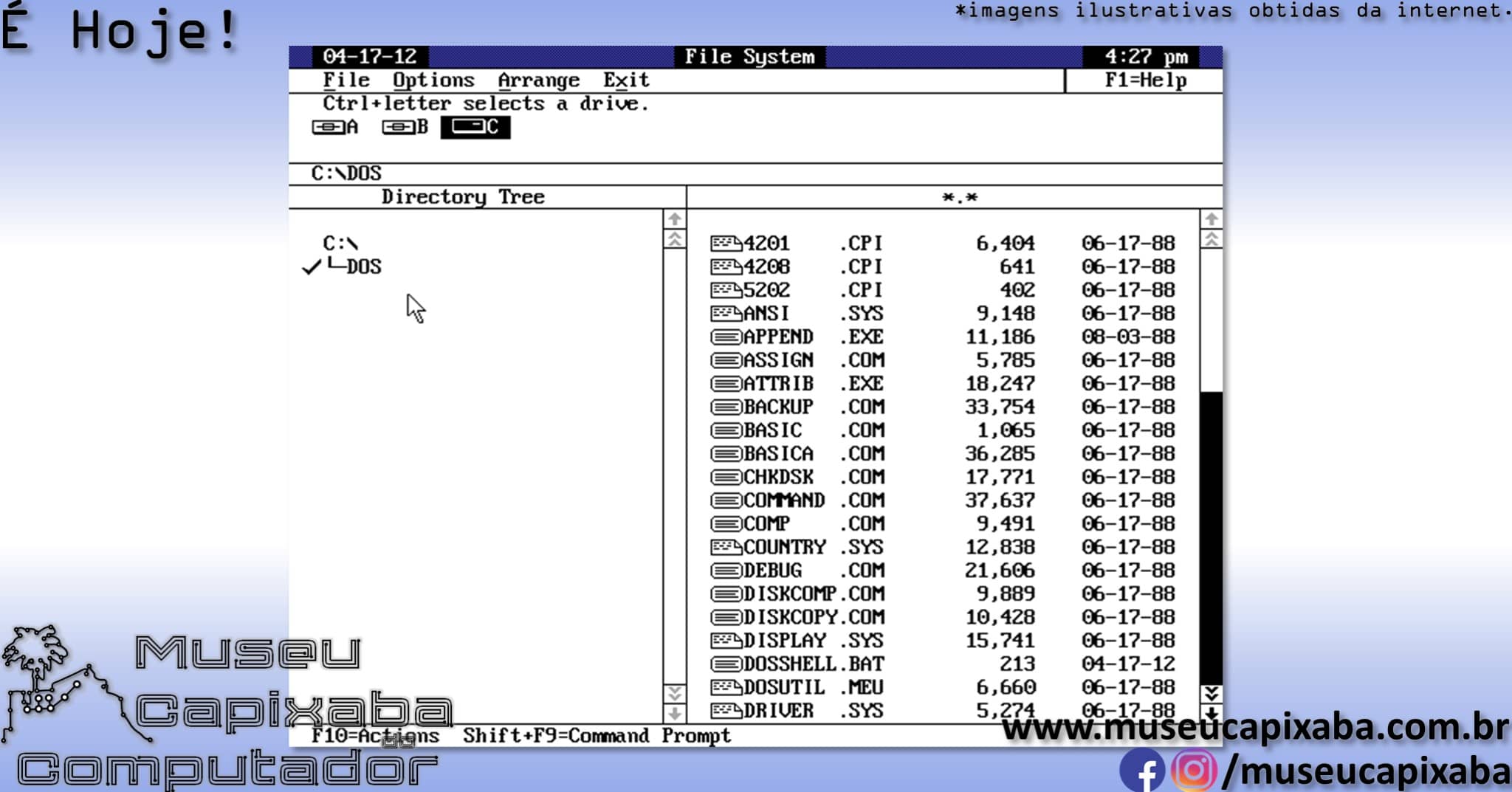 sistema operacional IBM PC DOS 5
