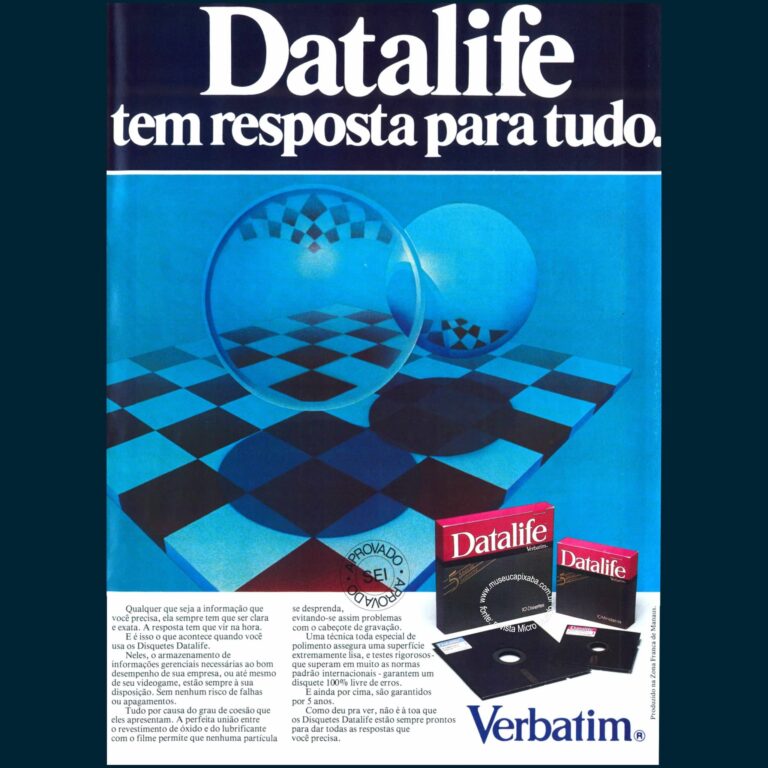 Verbatim Datalife tem resposta para tudo Revista Micromundo 1984