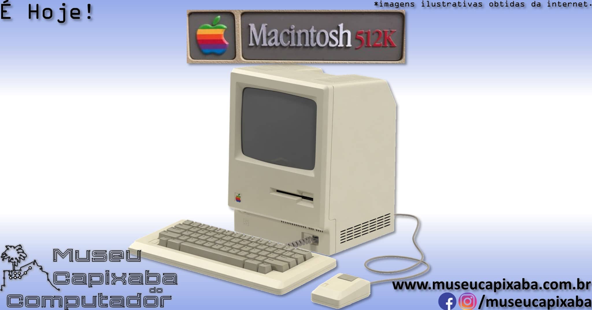 microcomputador Apple Macintosh 512K 1