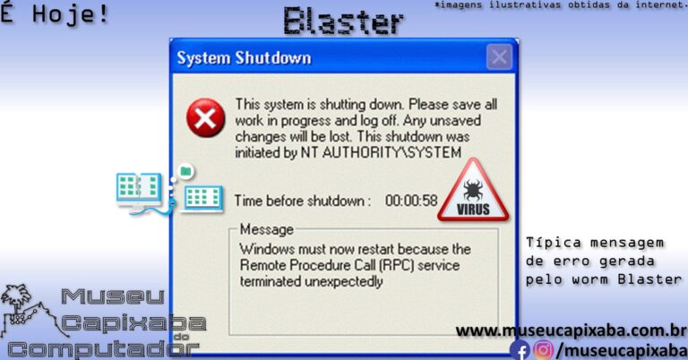 vírus de computador Blaster 1