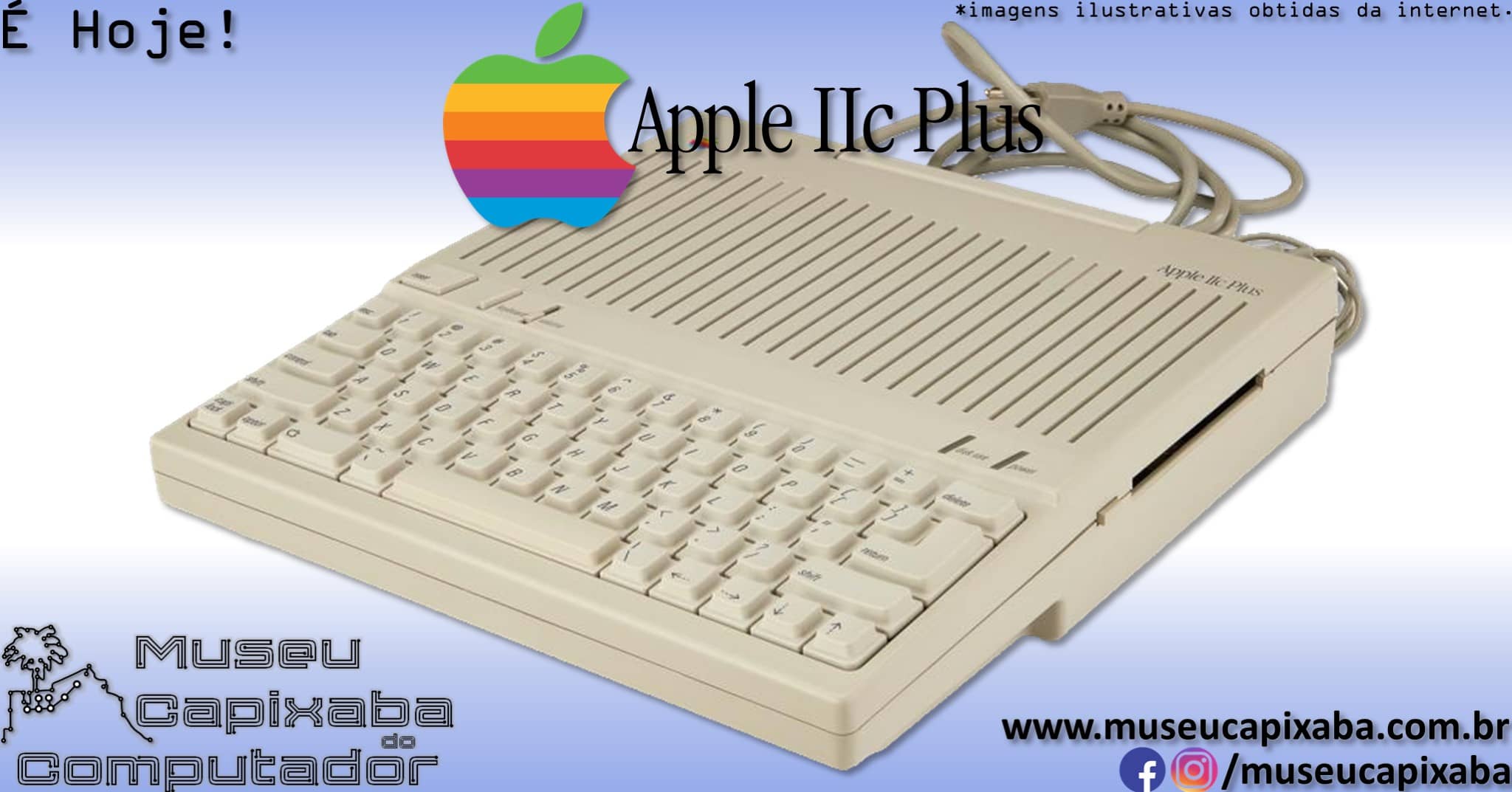 microcomputador Apple IIc Plus 9
