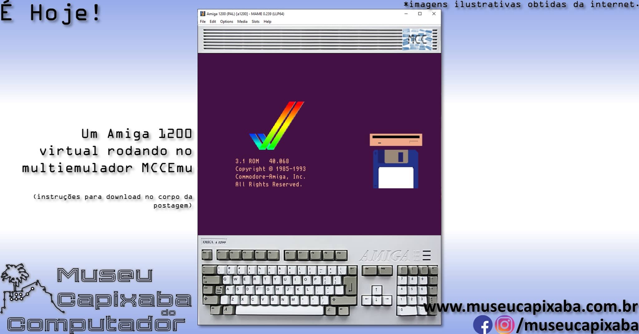 microcomputador Commodore Amiga 1200 4