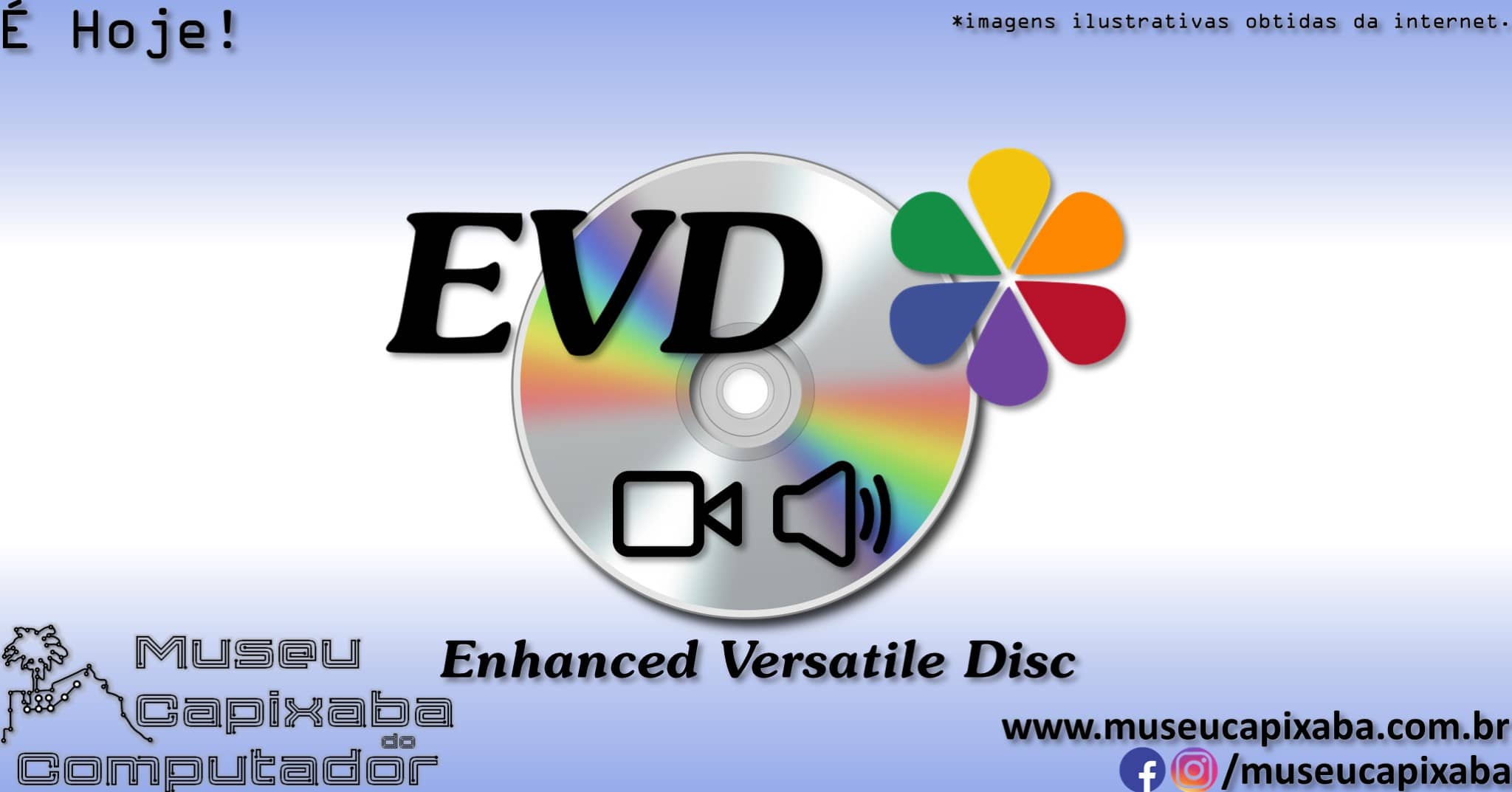 disco ótico Enhanced Versatile Disc EVD para vídeo 1