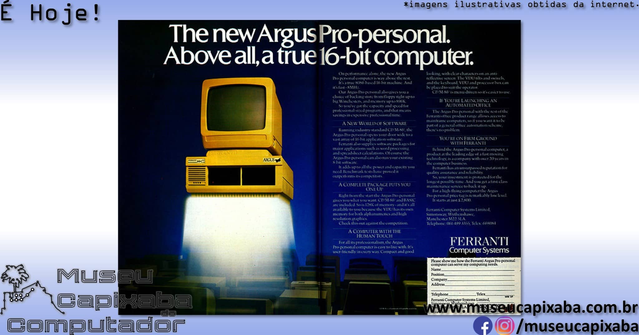 microcomputador Ferranti Argus Pro-Personal 5