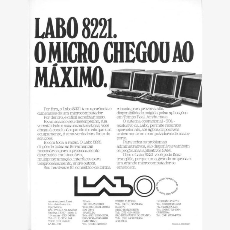 LABO 8221 O micro chegou ao máximo Revista MicroSistemas