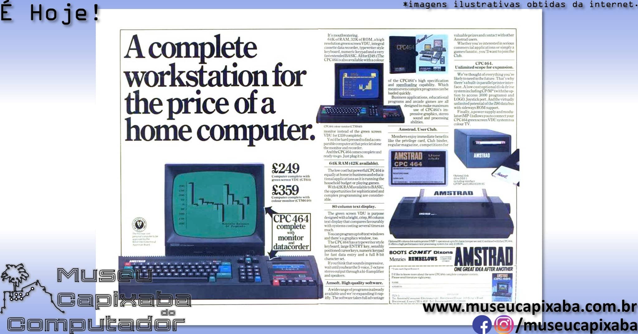 microcomputador Amstrad CPC 7
