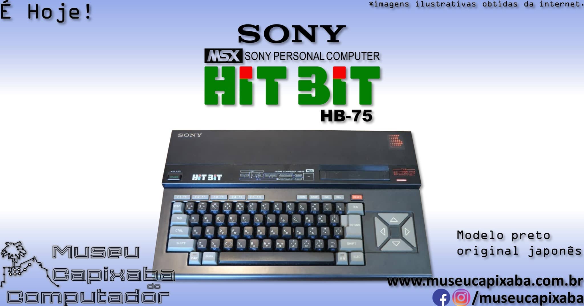 microcomputador MSX Sony HB-75 HitBit 1