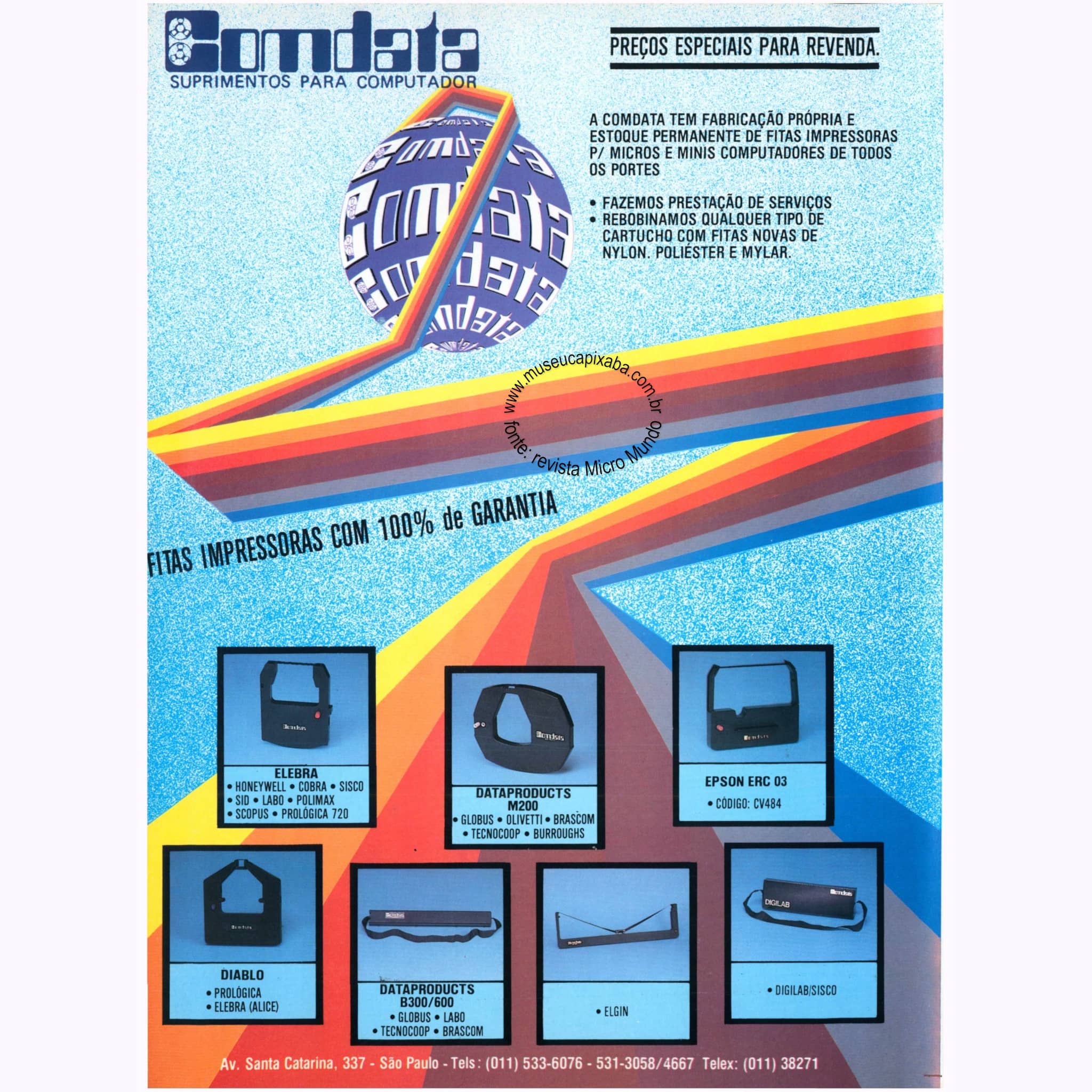 Comdata Suprimentos - Revista Micromundo - 1984