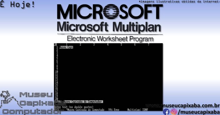 planilha eletrônica Microsoft Multiplan 1