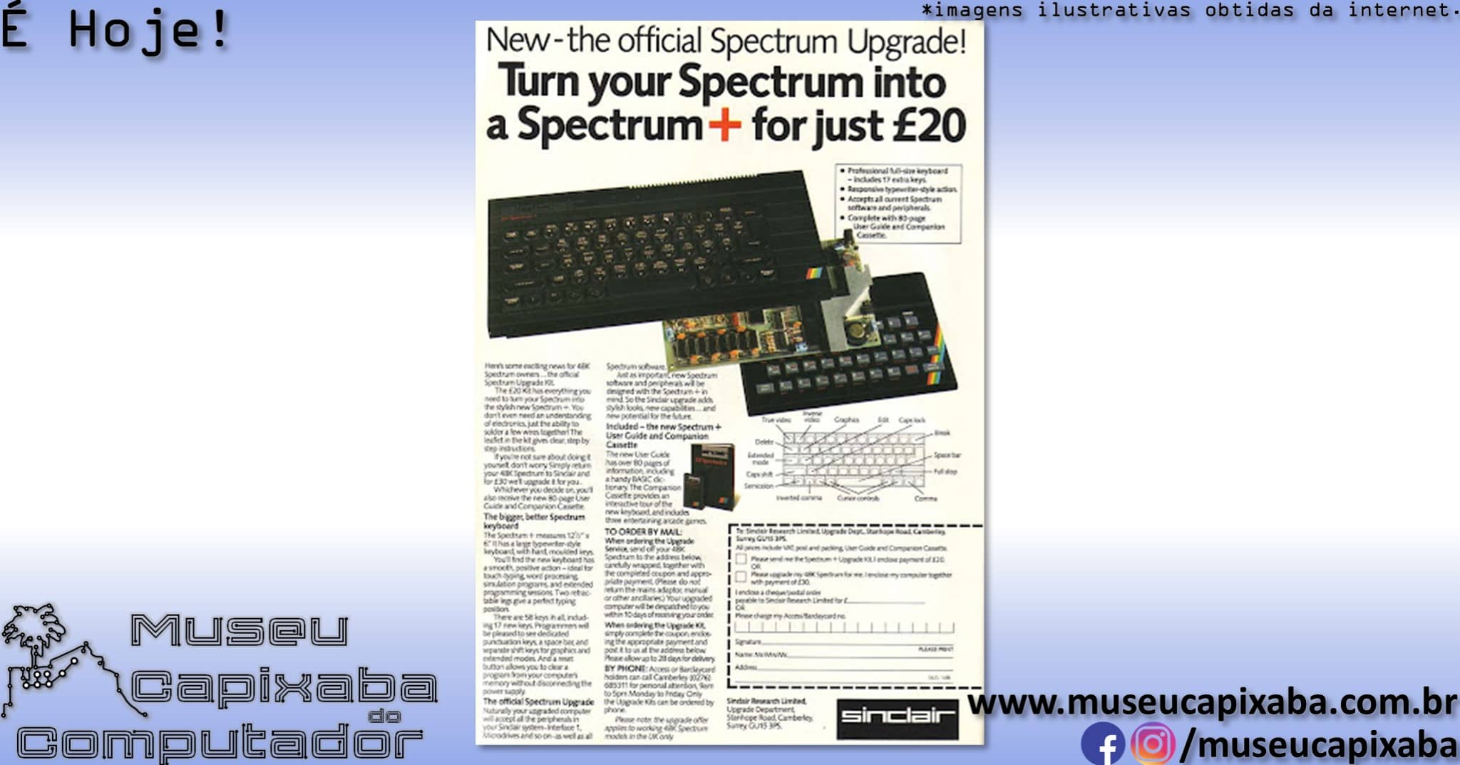 microcomputador Sinclair ZX Spectrum+ 4