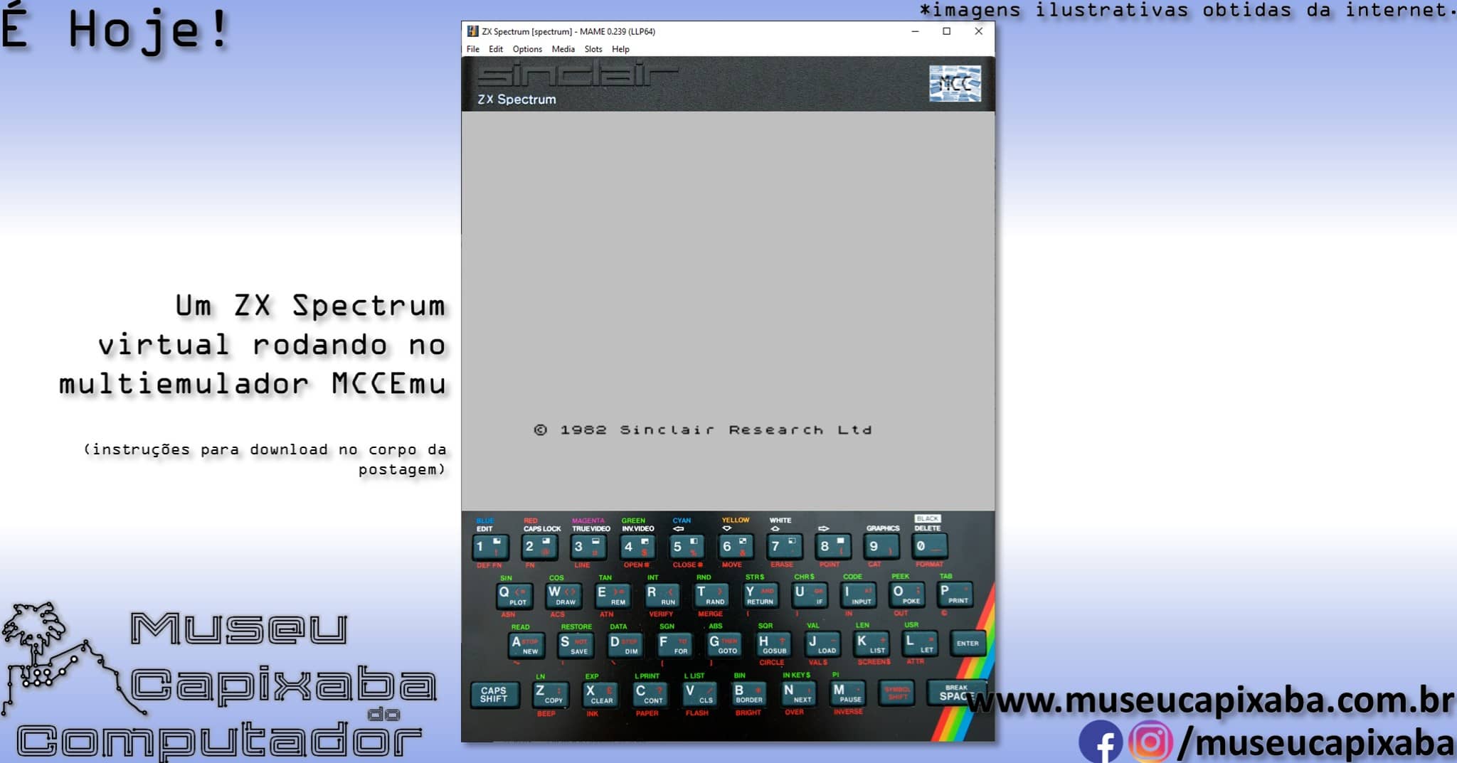 microcomputador Sinclair ZX Spectrum+ 6