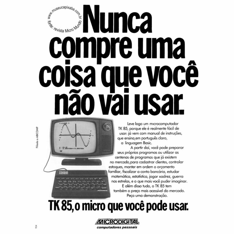 Microdigital TK-85 - Revista Micromundo - 1984