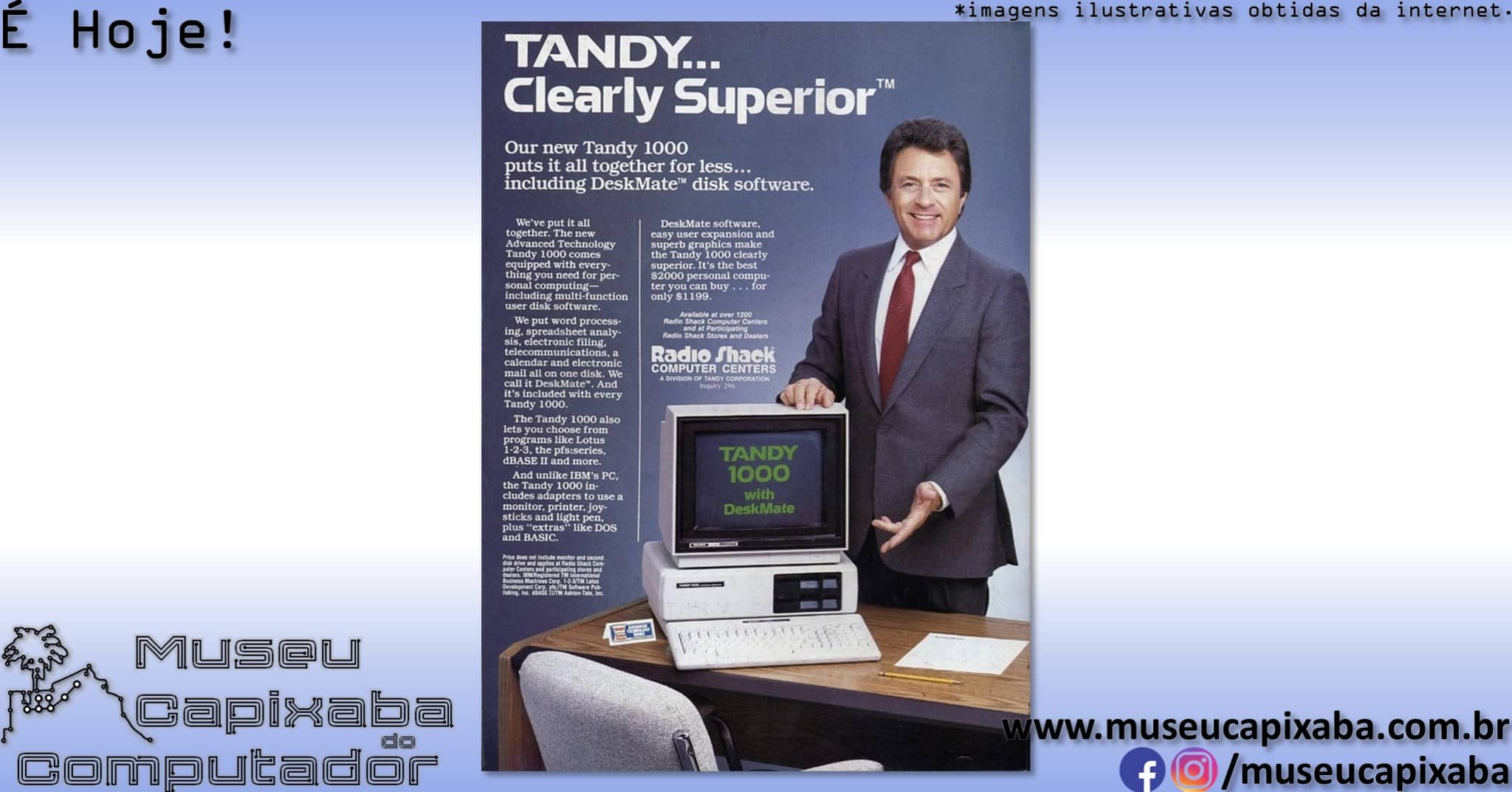 microcomputador Tandy 1000 4