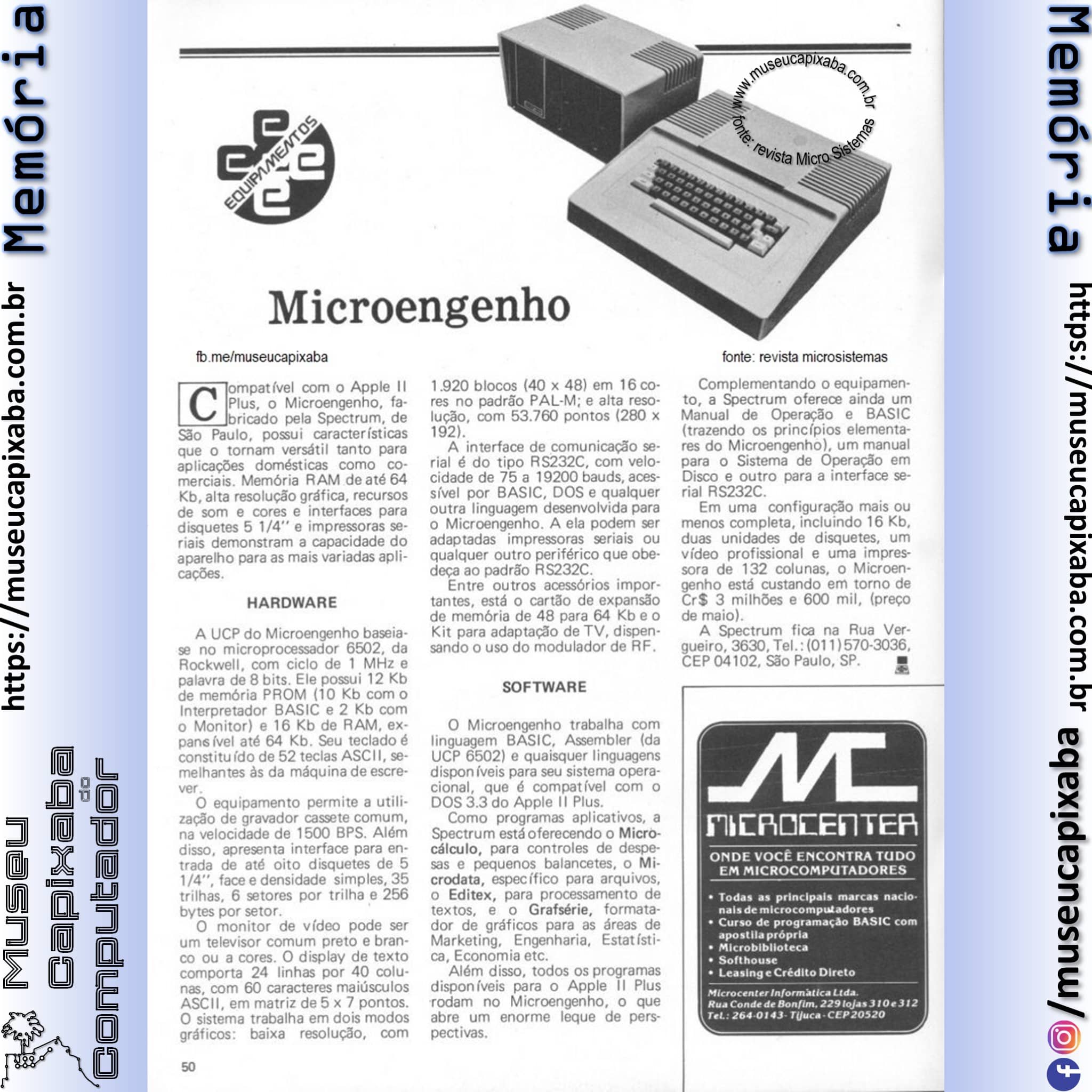 Review Spectrum Microengenho - Revista Microsistemas - jun 1983 - 1