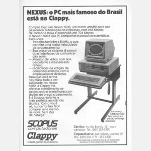 Clappy Scopus Nexus 1600 - O PC mais famoso do Brasil - Revista Microsistemas