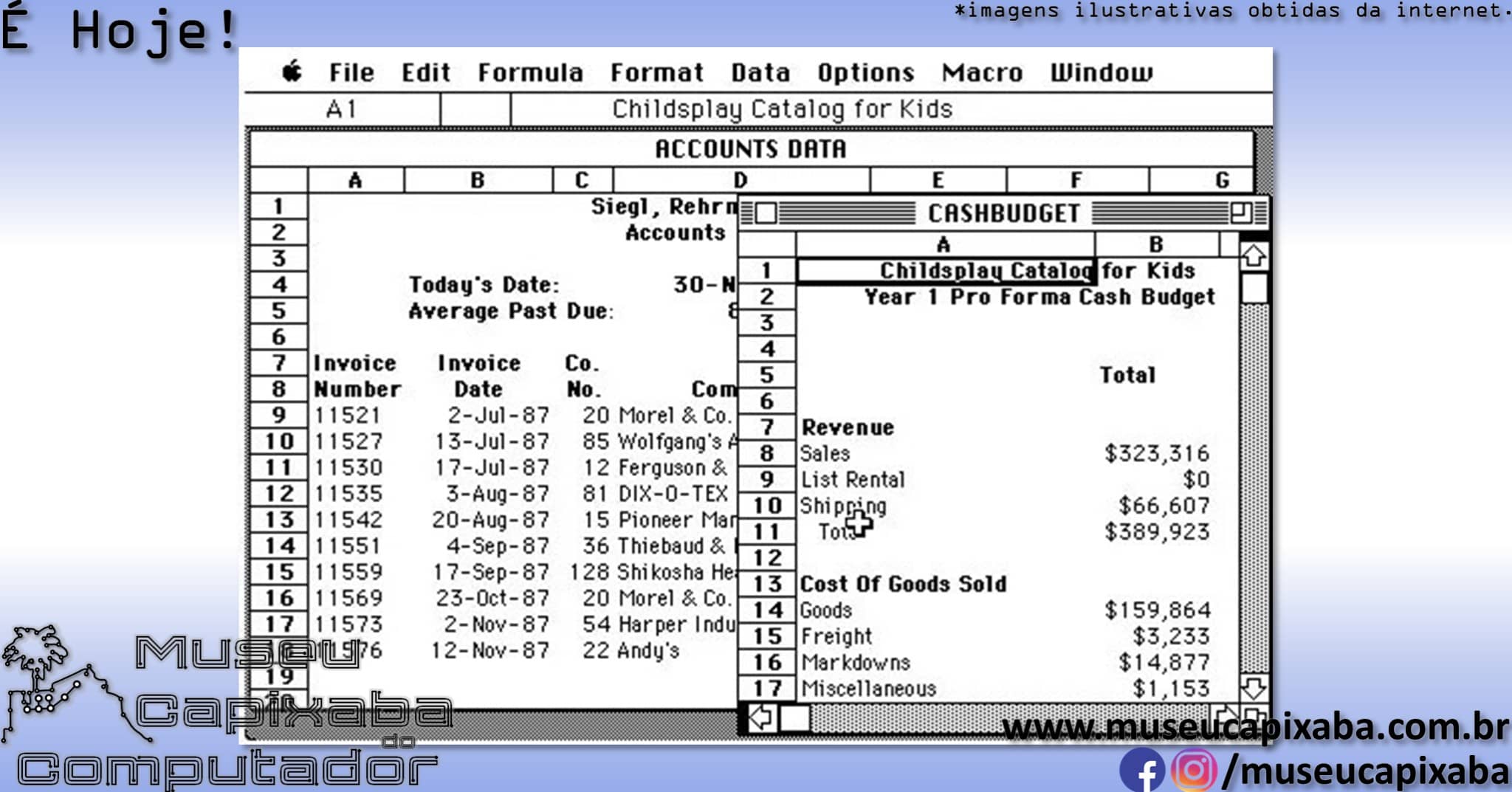 planilha eletrônica Microsoft Multiplan 6
